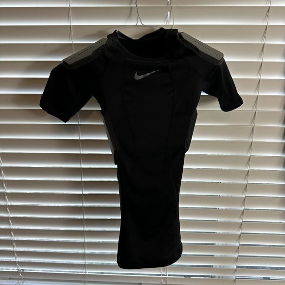 NIKE‎ PRO HYPERSTRONG IMPACT FOOTBALL TOP BLACK MENS SIZE XL ACTIVE ATHLETIC - Picture 1 of 10